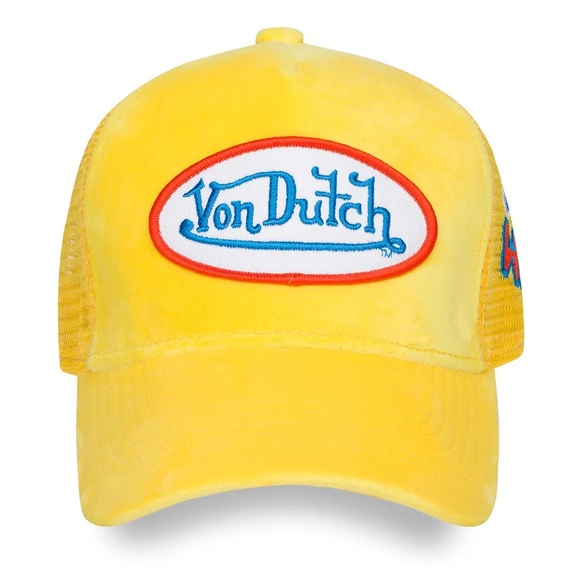 NWT Von Dutch Velvet Yellow Trucker Hat VELVET YELLOW TRUCKER - PureAtlanta.com main image 4